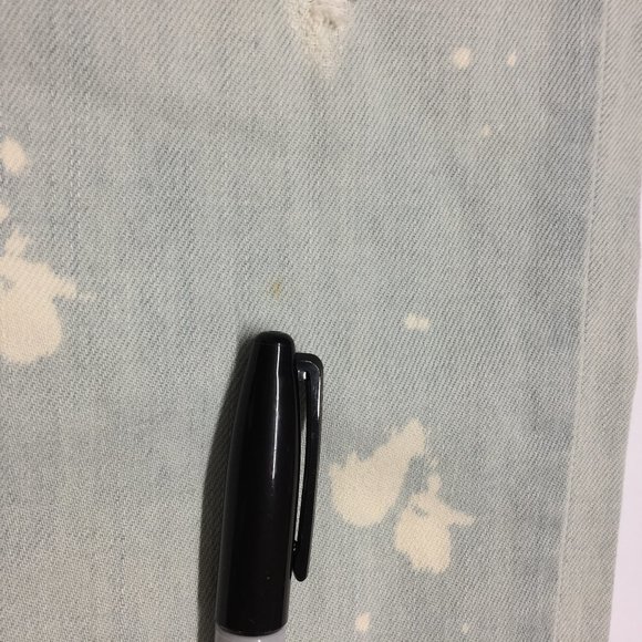 LALABOBO Distressed Large Logo Print Hi Waist Jean - Picture 11 of 12